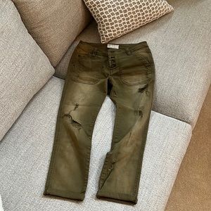 Free People Distressed Pant, Size 2
